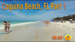 Coquina Beach Anna Maria Island FL USA  March 26 2021  Part 1 [upl. by Aerdnaek]