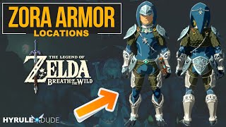 How to Obtain the FULL Zora Armor Set  Legend of Zelda Breath of the Wild [upl. by Frederick430]