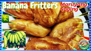 How to Cook Easy Banana Fritters Maruyang Saging o Pinaypay [upl. by Maxie]