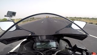 YAMAHA R15 V3 TOP SPEED 158 KMPH WAIT WHAT [upl. by Sone971]