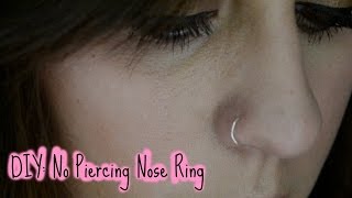 ☼ DIY No Piercing Nose Ring ☼ [upl. by Harewood]