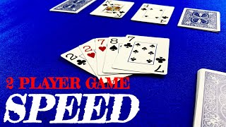 How To Play Speed  Card Games For Two Players [upl. by Anastatius]