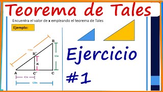 Ejercicio Teorema de Tales [upl. by Atirhs]