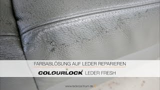 FARBABLÖSUNG AUF LEDER REPARIEREN Anleitung  COLOURLOCK [upl. by Ardnuasak764]