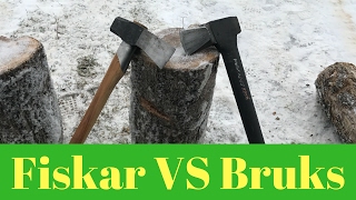 Gransfors Bruks VS Fiskar X27 quotBATTLE OF THE AXESquot [upl. by Nairred]