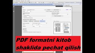 PDF formatni kitob shaklida pechat qilish [upl. by Airetahs]