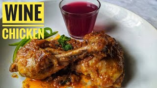 Wine Chicken  Chicken In Red Wine Sauce  How To Make Wine Chicken  Wine Chicken Recipe [upl. by Jeanie]