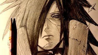 ASMR  Pencil Drawing 81  Madara Request [upl. by Akiehsal]