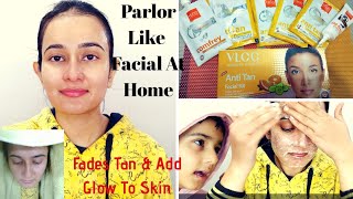 VLCC Anti Tan Facial Kit  Get The Parlor Like Glow At Home  How To Do Facial At HomeSWATI BHAMBRA [upl. by Lerrad]