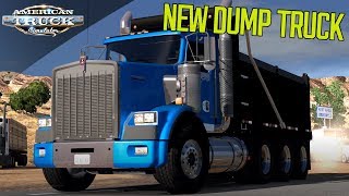 NEW T800 DUMP TRUCK  Mod showcase  AMERICAN TRUCK SIMULATOR [upl. by Ahseket]