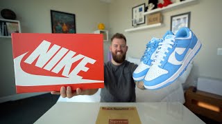 Nike Dunk Low UNC On Feet Review Better Than The Coasts [upl. by Silverstein]