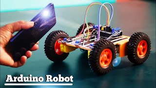 LIGHT FOLLOWING ROBOT  Making Arduino Light Tracking Robot  Arduino Science Project Arduino [upl. by Weldon636]