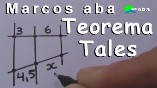 TEOREMA DE TALES  Aula 02 [upl. by Aynam833]