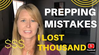 TOP 5 PREPPING MISTAKES THAT COST ME THOUSANDS [upl. by Anailli]