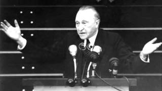 Konrad Adenauer  Rede im Bundestag 21091949 [upl. by Aissert]