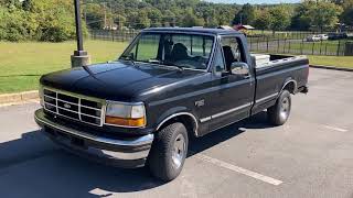 POV test drive 1996 Ford F150 regular cab long bed inline 6 5spd FOR SALE 9524 [upl. by Bravin]