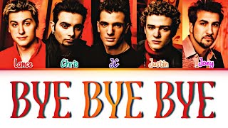 NSYNC  Bye Bye Bye Color Coded Lyrics [upl. by Fiorenze]