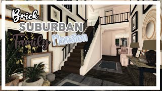 ROBLOX Bloxburg Brick Suburban Family Mansion Speedbuild Part Three 17 Million [upl. by Letnuahc]