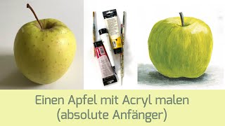 Acrylmalen für absolute Anfänger Lektion 2 [upl. by Larrad]