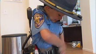 Colorado State Patrol Helps Make 4YearOlds Halloween Special [upl. by Ethelbert]