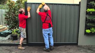 How To Install Colorbond Fence Panels  DIY At Bunnings [upl. by Pik]