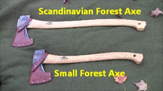 Bushcraft Axes  Gransfors Burks Scandinavian Axe and Small Forest Axe [upl. by Bertrando]