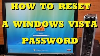 How to Reset a Password in Windows Vista [upl. by Akihsat]