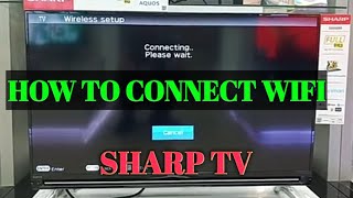 sharp tv connect to wifi [upl. by Ileana720]