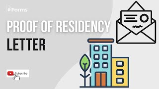 Proof of Residency Letter affidavit of residence  Explained [upl. by Ttihw]