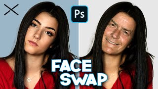 How to SWAP FACES in Photoshop  EASY [upl. by Ruhtua980]