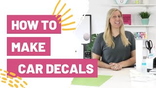 How To Make Car Decals With Cricut  vinyl and printable [upl. by Volnak280]