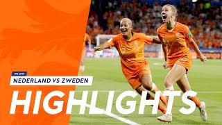 Highlights OranjeLeeuwinnen  Zweden 372019 WK 2019 [upl. by Harpp721]