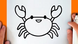 HOW TO DRAW A CUTE CRAB [upl. by Casi]