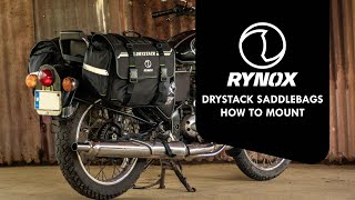 Rynox Drystack Saddlebags How to Mount [upl. by Hardej]