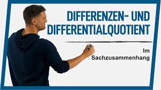 DifferenzenDifferentialquotient im Sachzusammenhang  Mathe by Daniel Jung [upl. by Eniladam]