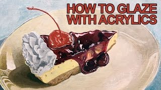 Painting Lesson  How to Glaze With Acrylics [upl. by Akiehs]