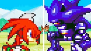 Knuckles VS Mecha Sonic  Sprite Animation [upl. by Honan]