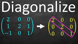 Full Example Diagonalizing a Matrix [upl. by Leile]