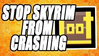 How To Fix Skyrim From Crashing Tutorial [upl. by Bilbe]