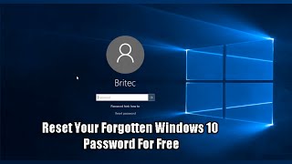 Reset Your Forgotten Windows 10 Password For Free [upl. by Kwan]