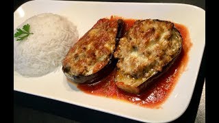 LES AUBERGINES FARCIES À LA VIANDE HACHÉE [upl. by Trudey]