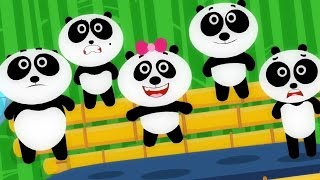 Five Little Pandas  Nursery Rhymes  Kids Song  Baby Rhymes [upl. by Donatelli]