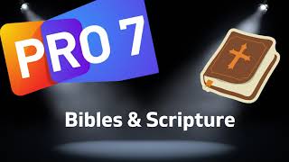 Propresenter 7 Tutorial  Bibles amp Scripture [upl. by Ynnavoig]