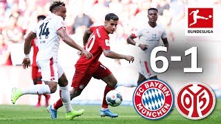 Coutinhos 1st Bayern Start  1st Perisic amp Pavard Goals  Bayern München  Mainz I 61 I Highlights [upl. by Lienad]