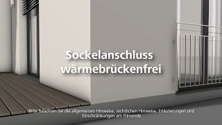 Wärmebrückenfreier Sockelanschluss  Wärmedämmung  WDVS  FassadendämmungVerarbeitung [upl. by Marchall]