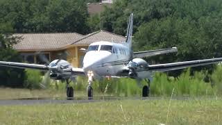 King Air C90 Close Up Takeoff From Lakeway Airpark [upl. by Hoffarth409]