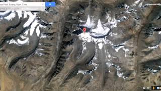 Lord Shivas mount kailash view from satellite map in Google Earth [upl. by Beyer]