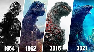 EVOLUTION of GODZILLA in Movies  from 1954 to 2021  Godzilla vs Kong 2021 [upl. by Hanzelin]