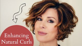 HOW TO STYLE LAYERED SHORT NATURAL CURLY HAIR  Dominique Sachse [upl. by Ueihttam]