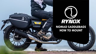 Rynox Nomad Saddlebags  How to Mount [upl. by Anayad536]